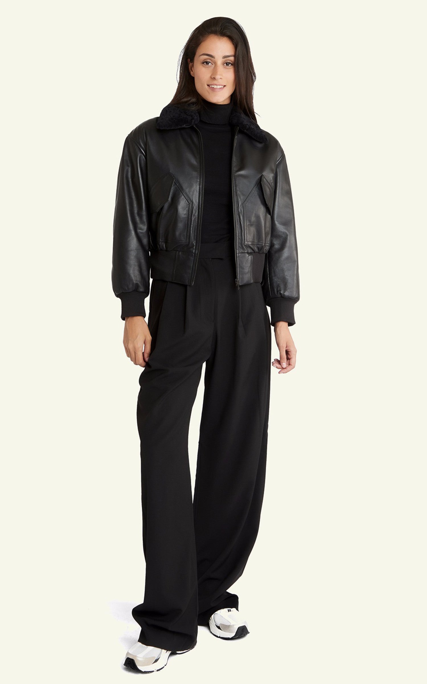A &quot;DORA&quot; Noir Serge Pariente Blouson Femme back photo 4