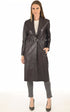 A "JANKA FF" Lie de vin La Canadienne Manteau Femme opened photo
