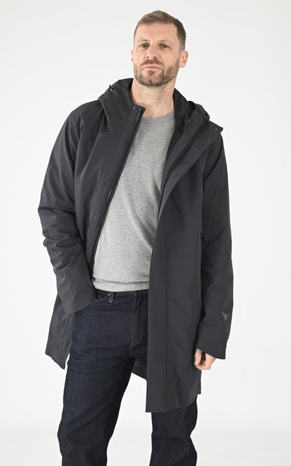 A &quot;PLANCK QM481&quot; Gris Foncé Krakatau 3/4 Parka Homme opened photo
