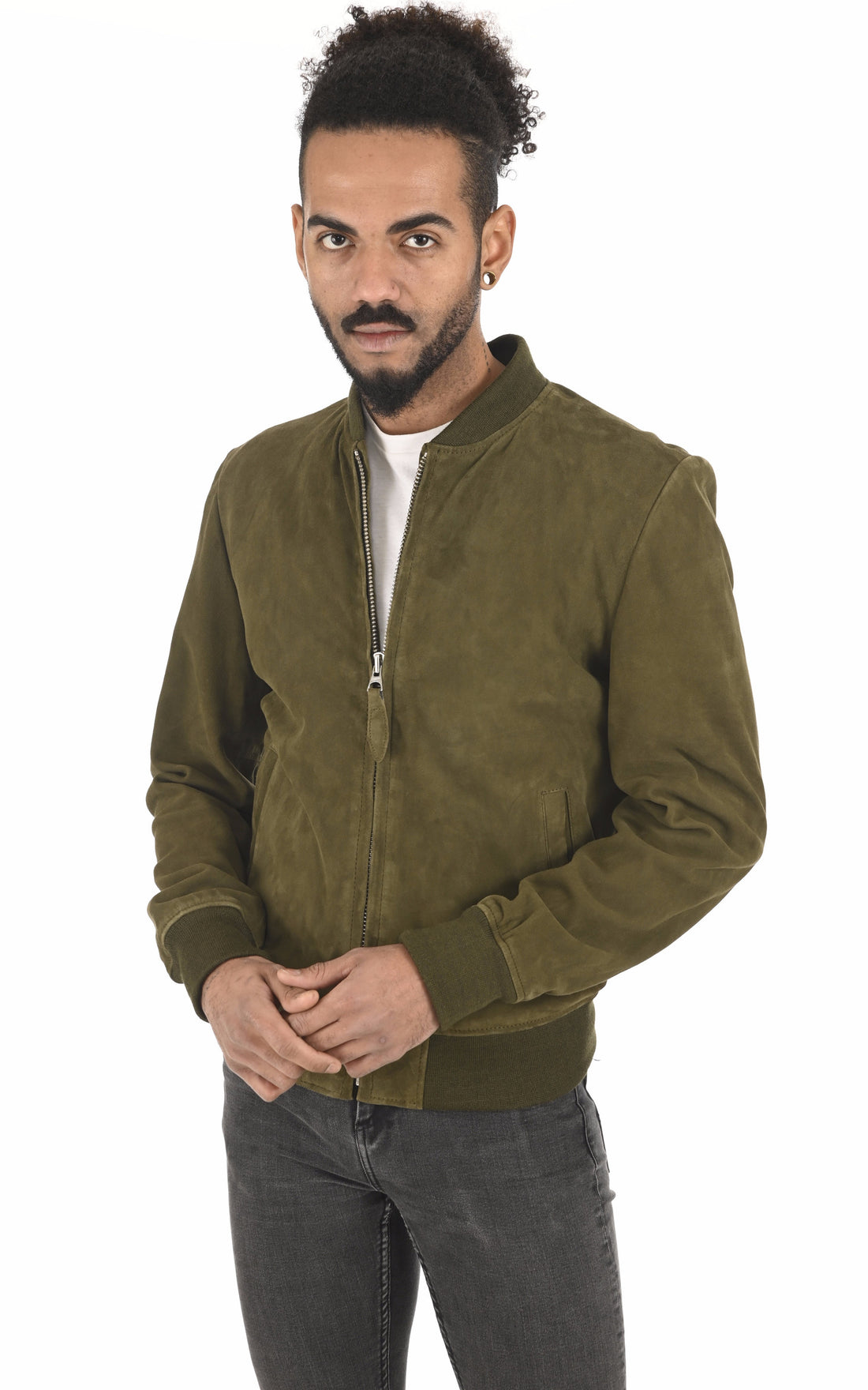 A &quot;LC300&quot; Kaki Schott Blouson Homme opened photo