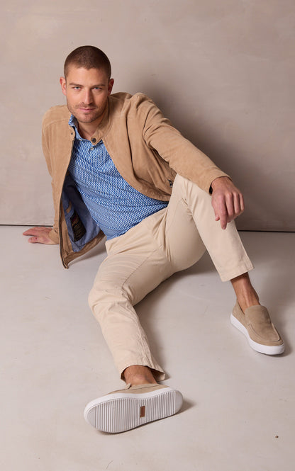 A &quot;TRJO70&quot; Beige Schott Pantalon Homme open photo