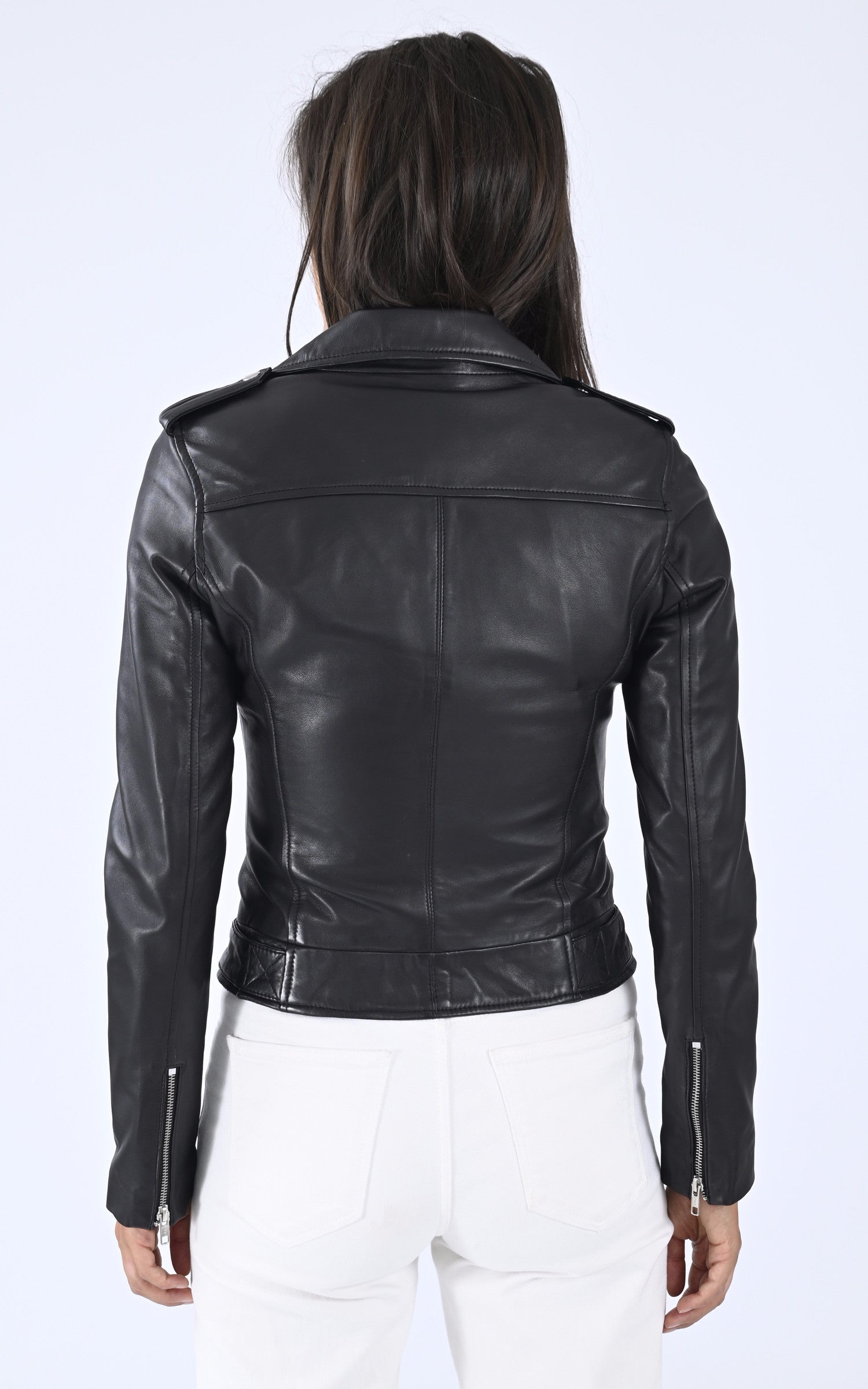 A &quot;ROCK GIRL&quot; Noir Serge Pariente Blouson Femme back photo