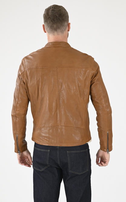 A &quot;GAFINO 101843&quot; Cognac Daytona 73 Blouson Homme back photo
