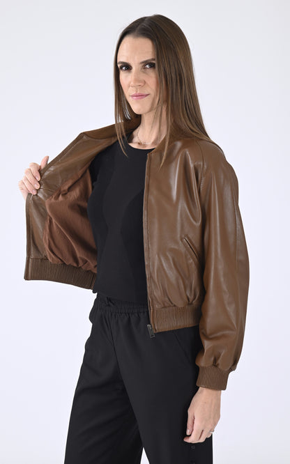 A &quot;GAIA&quot; Cognac Serge Pariente Blouson Femme interior photo