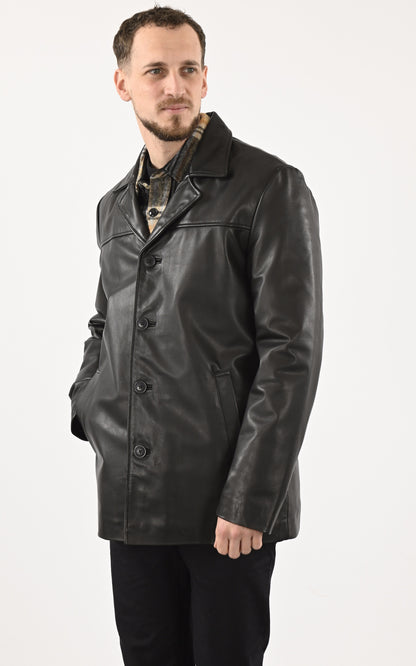 A &quot;LC MAINE 2&quot; Noir Schott Veste Homme closed photo