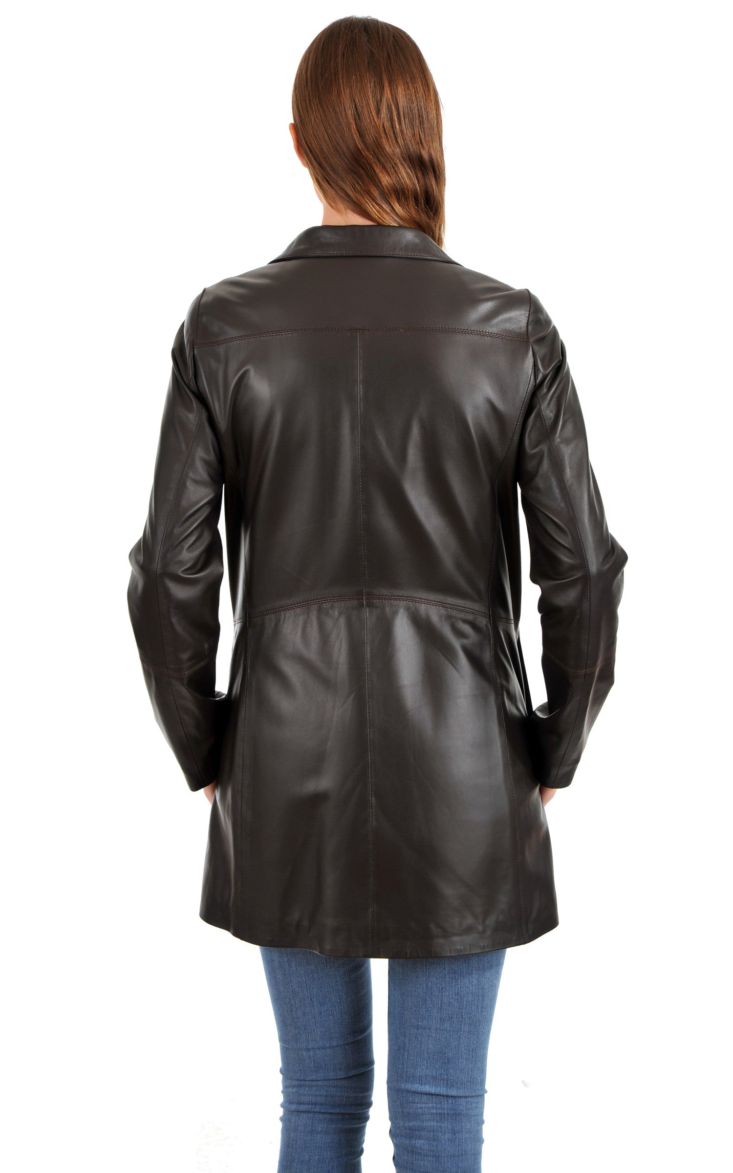 A &quot;TRIANA&quot; Marron La Canadienne 3/4 Femme back photo