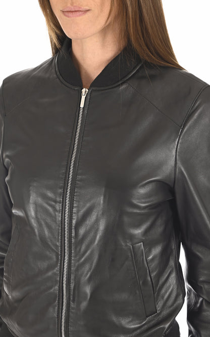 A &quot;BOMY 102191&quot; Noir Rose Garden Blouson Femme details photo