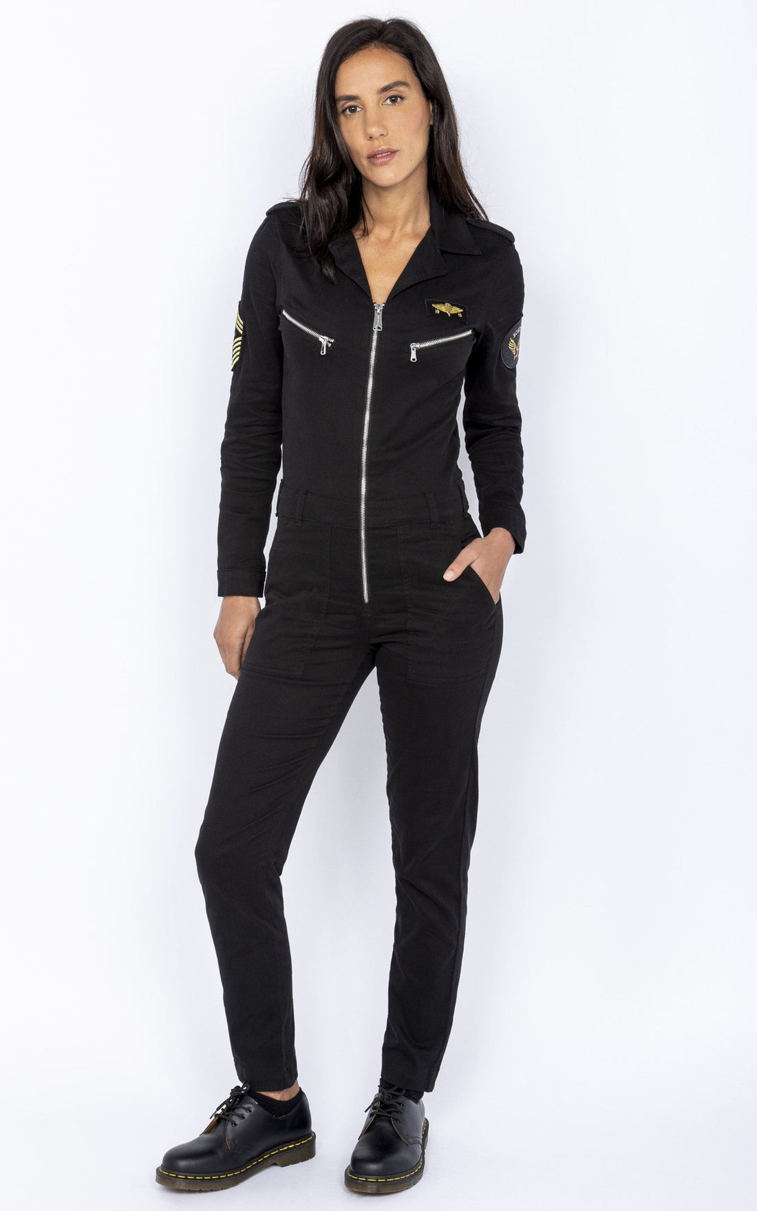 A &quot;TR JUMP 21 W&quot; Noir Schott Combinaison Femme opened photo