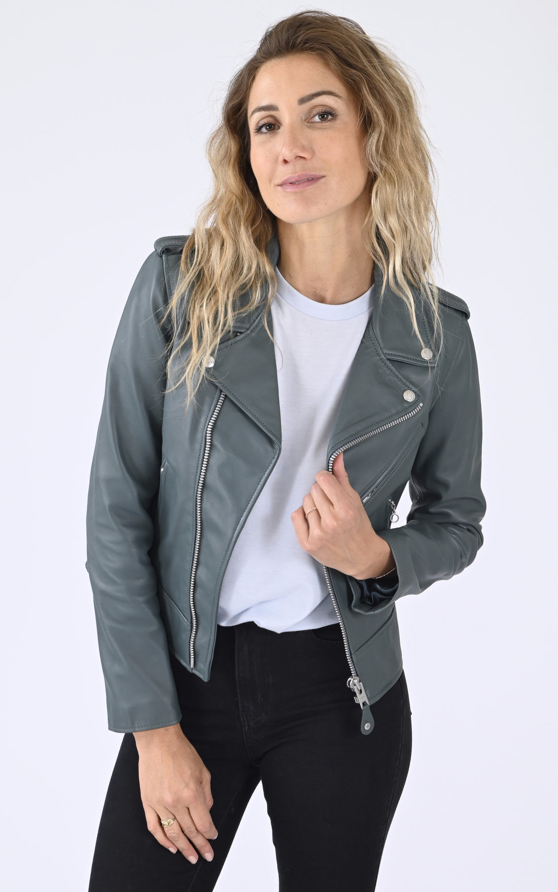 A &quot;LCW1601D&quot; Vert Schott Perfecto Femme opened photo