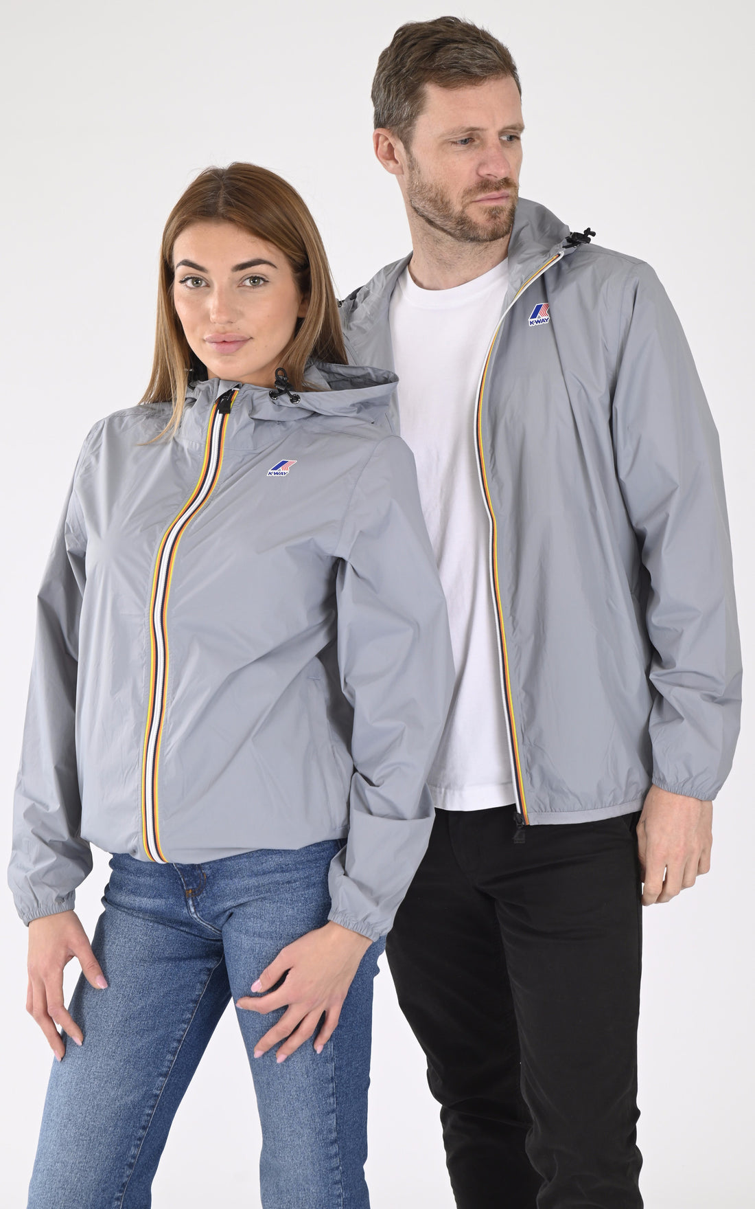 A &quot;CLAUDE K2123ZW&quot; Gris K-Way Blouson Mixte opened photo