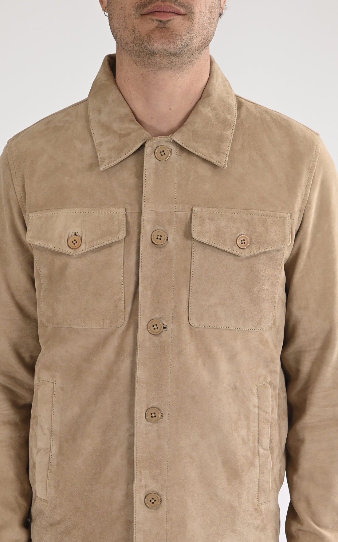 A &quot;HOUSTON 104150&quot; Beige Daytona 73 Chemise Homme opened photo