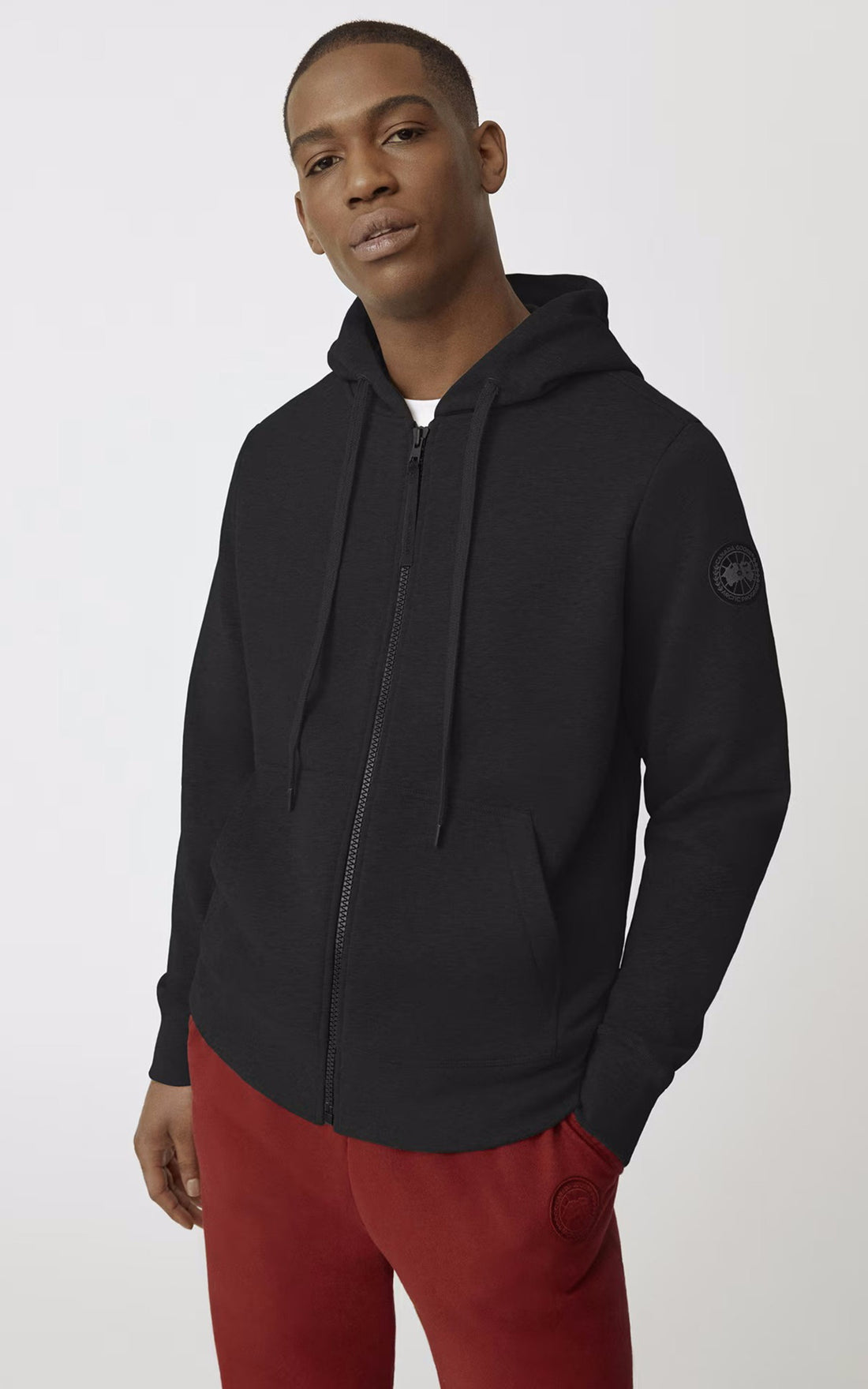 A &quot;HURON ZIP HOODY 7401MB&quot; Noir Canada Goose Pull Homme opened photo