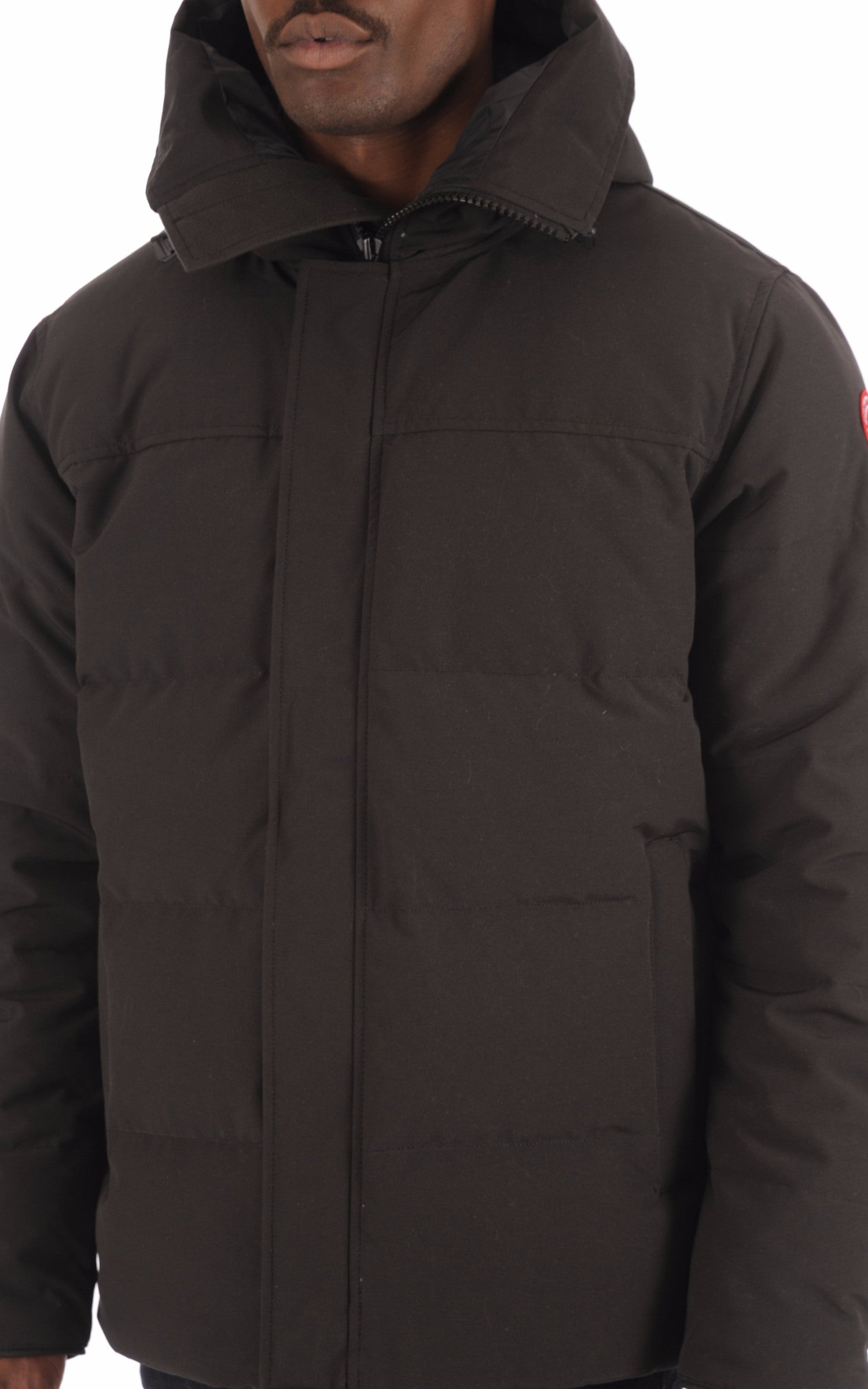 A &quot;MAC MILLAN 3804M&quot; Noir Canada Goose 3/4 Doudoune Homme details photo 5