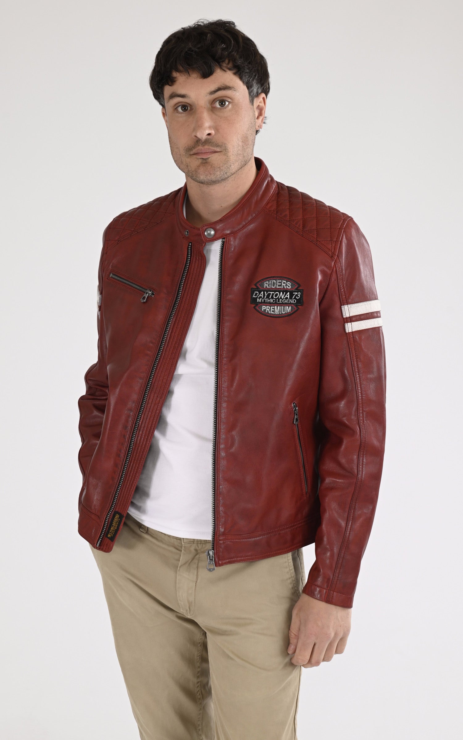 A &quot;SPENCER 104153&quot; Rouge Daytona 73 Blouson Homme opened photo