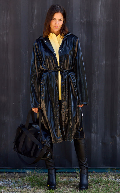A &quot;12040 A-LINE LONGER&quot; Noir Rains 7/8 Femme details photo