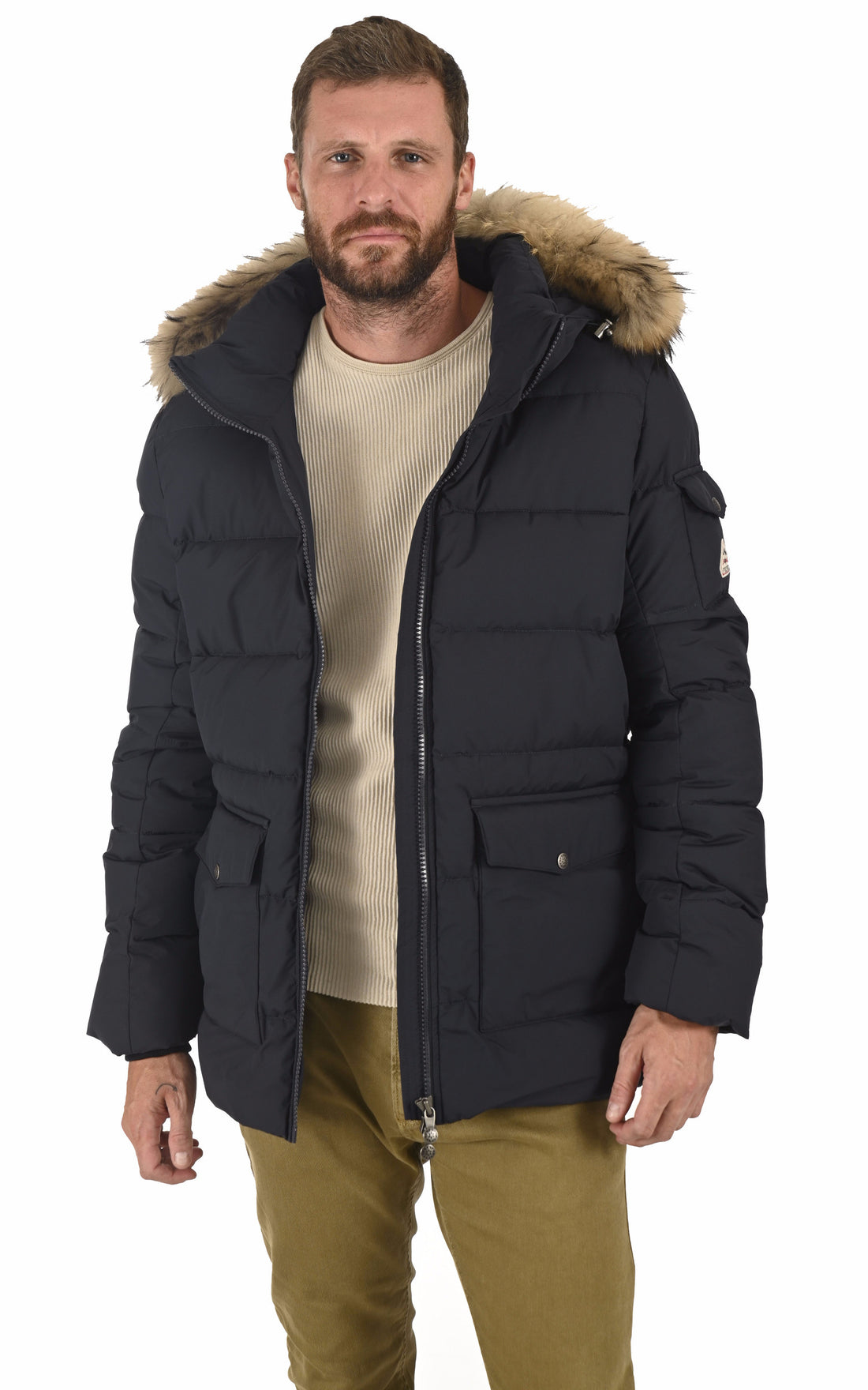 A &quot;AUTHENTIC RIPSTOP FUR&quot; Marine Pyrenex Ves Doudoune Homme opened photo