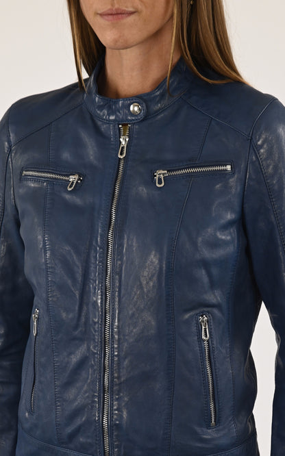 A &quot;JOLYA 102581&quot; Bleu Rose Garden Blouson Femme details photo
