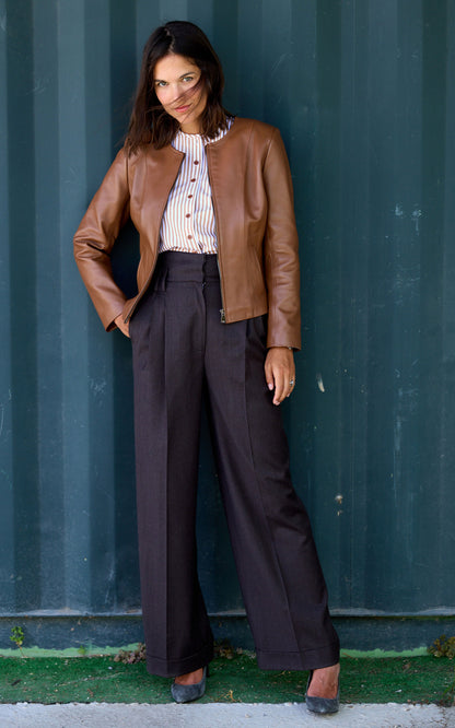A &quot;PIA&quot; Bleu Tara Jarmon Pantalon Femme details photo