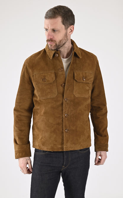 A &quot;LCBRONXS&quot; Cognac Schott Veste Homme closed photo