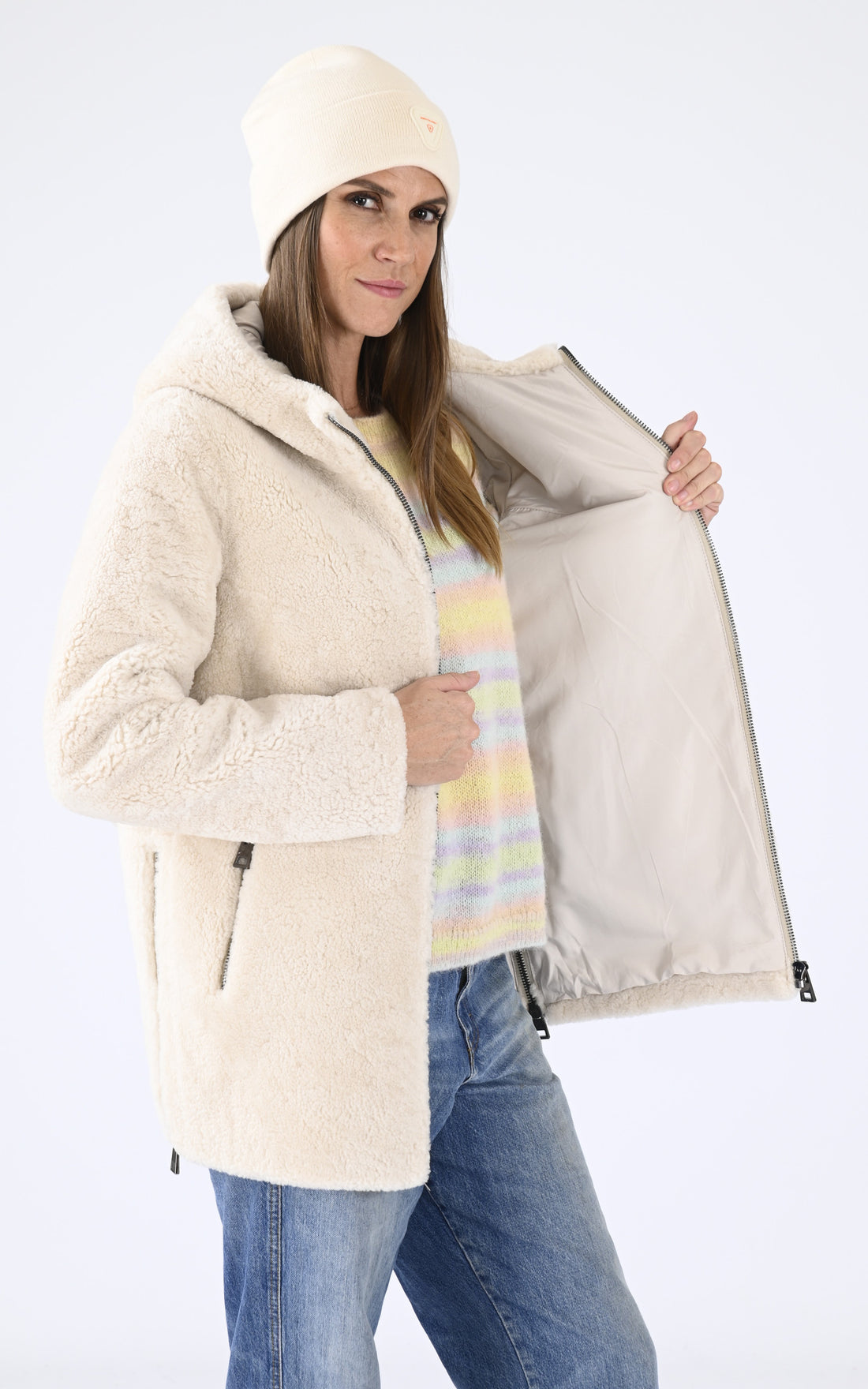 A &quot;HELENA 75&quot; Beige Levinsky Veste Femme closed photo