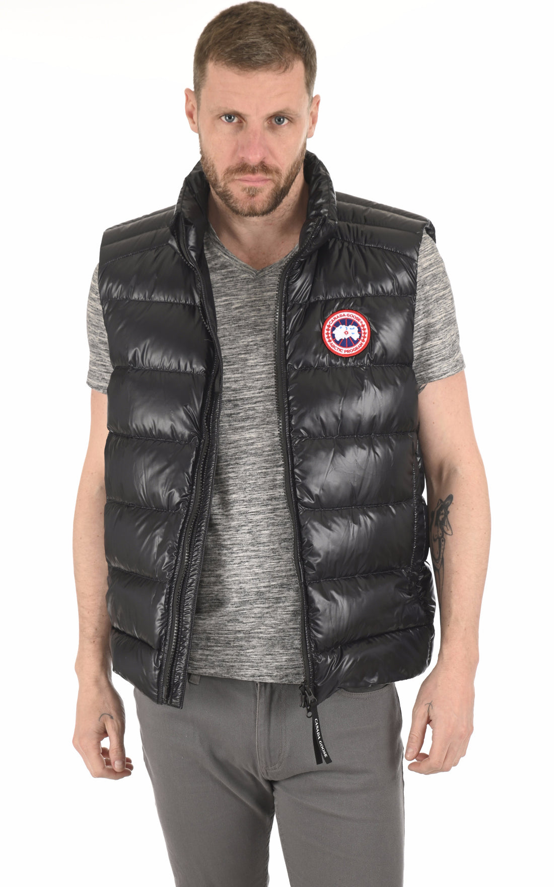 A &quot;CROFTON VEST 2229M&quot; Noir Canada Goose Ves Doudoune Homme opened photo