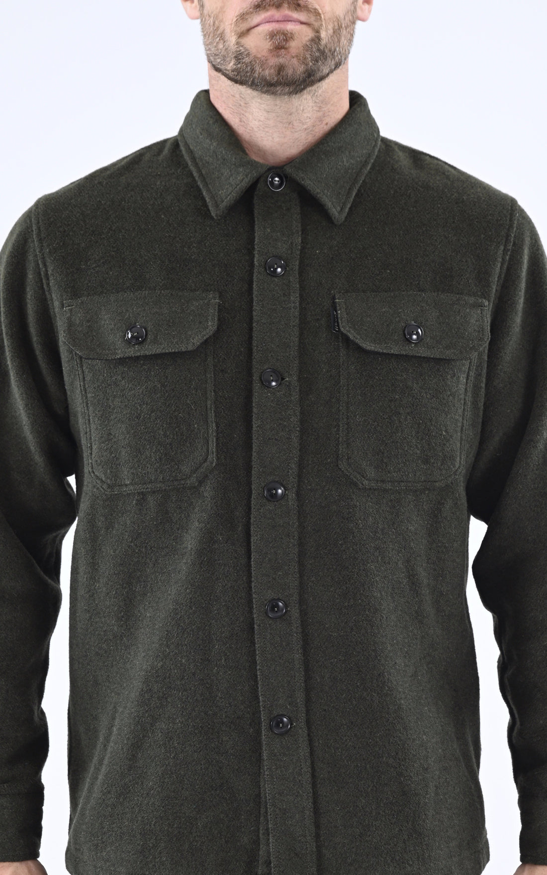 A &quot;SH CARL 3&quot; Kaki Schott Chemise Homme opened photo