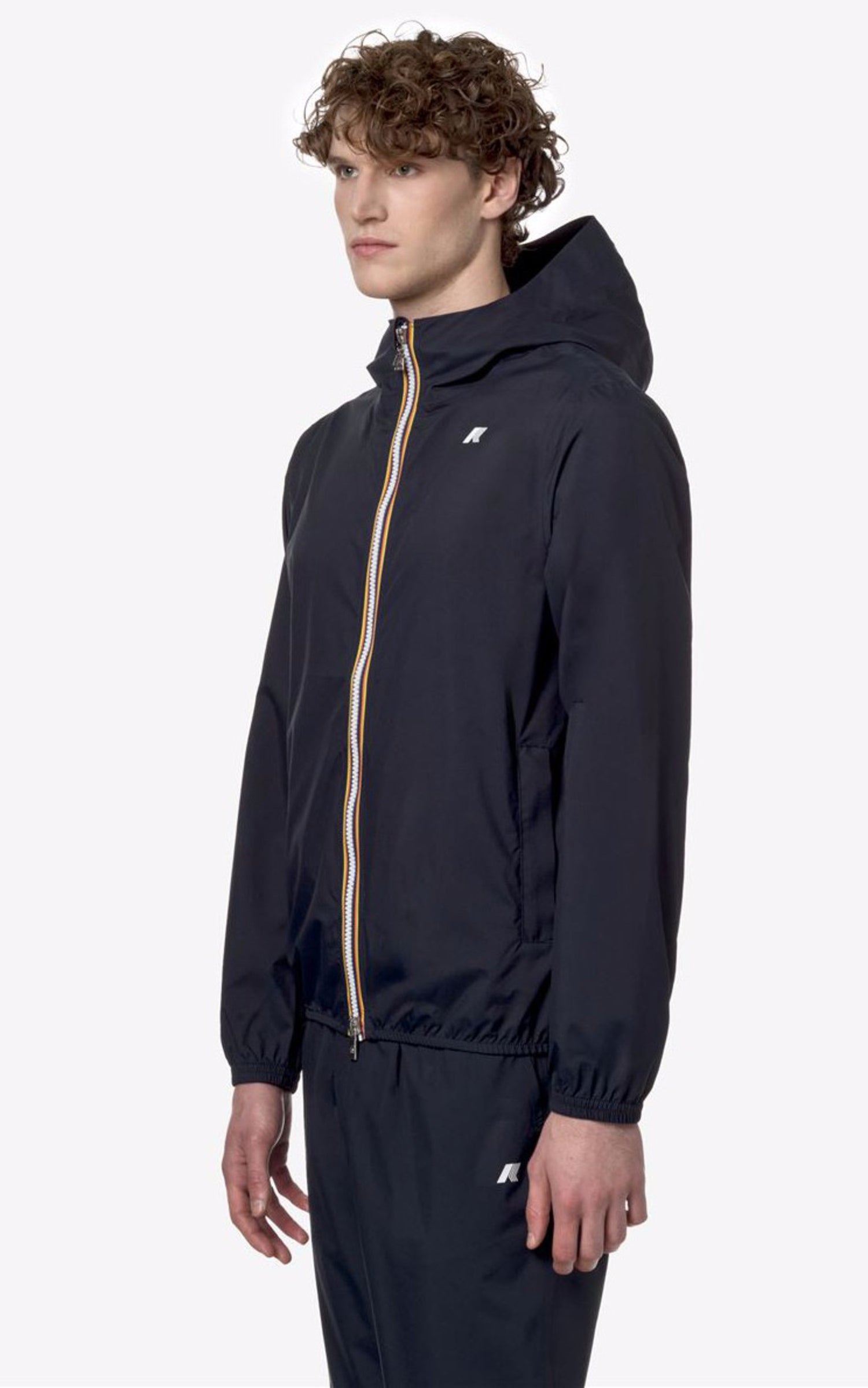 A &quot;JACK ECO STR DOT K5127QW&quot; Bleu K-Way Blouson Homme closed photo 2