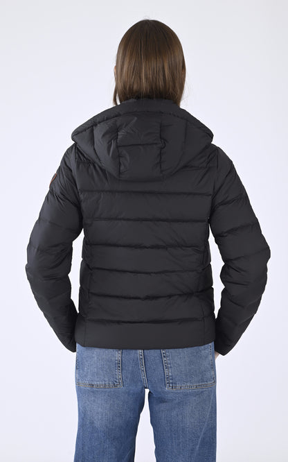A &quot;FRANCE&quot; Noir Gertrude Bl Doudoune Femme back photo