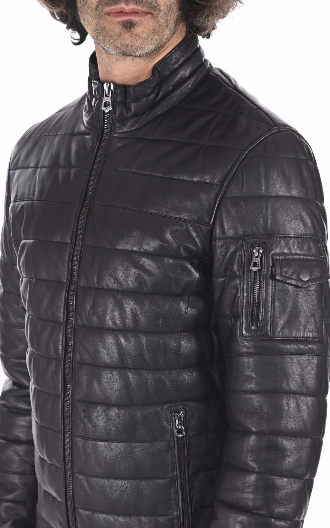 A &quot;TRAVIS 100973&quot; Noir Daytona 73 Bl Doudoune Homme opened photo
