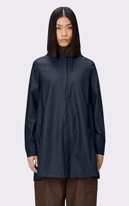 A &quot;18050 A-LINE JACKET&quot; Marine Rains 3/4 Femme opened photo
