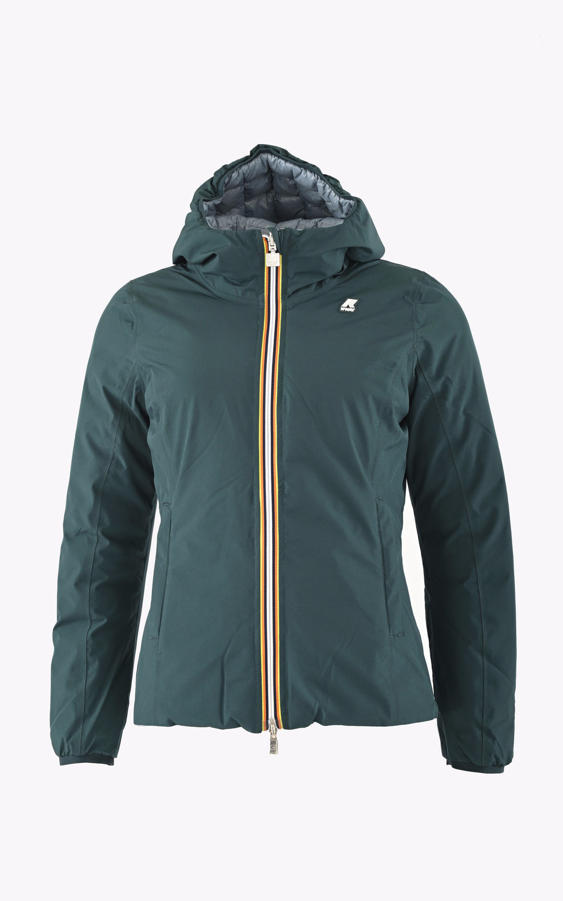 A &quot;LILY ECO DOUBLE K5126KW&quot; Vert K-Way Blouson Femme opened photo