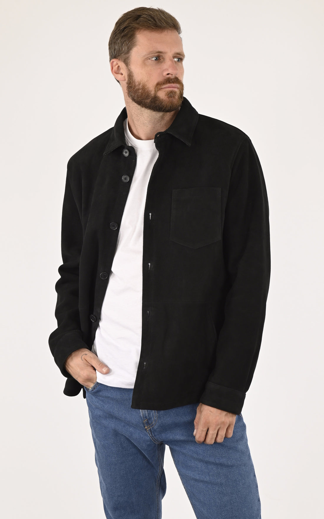 A &quot;4870&quot; Noir La Canadienne Veste Homme opened photo