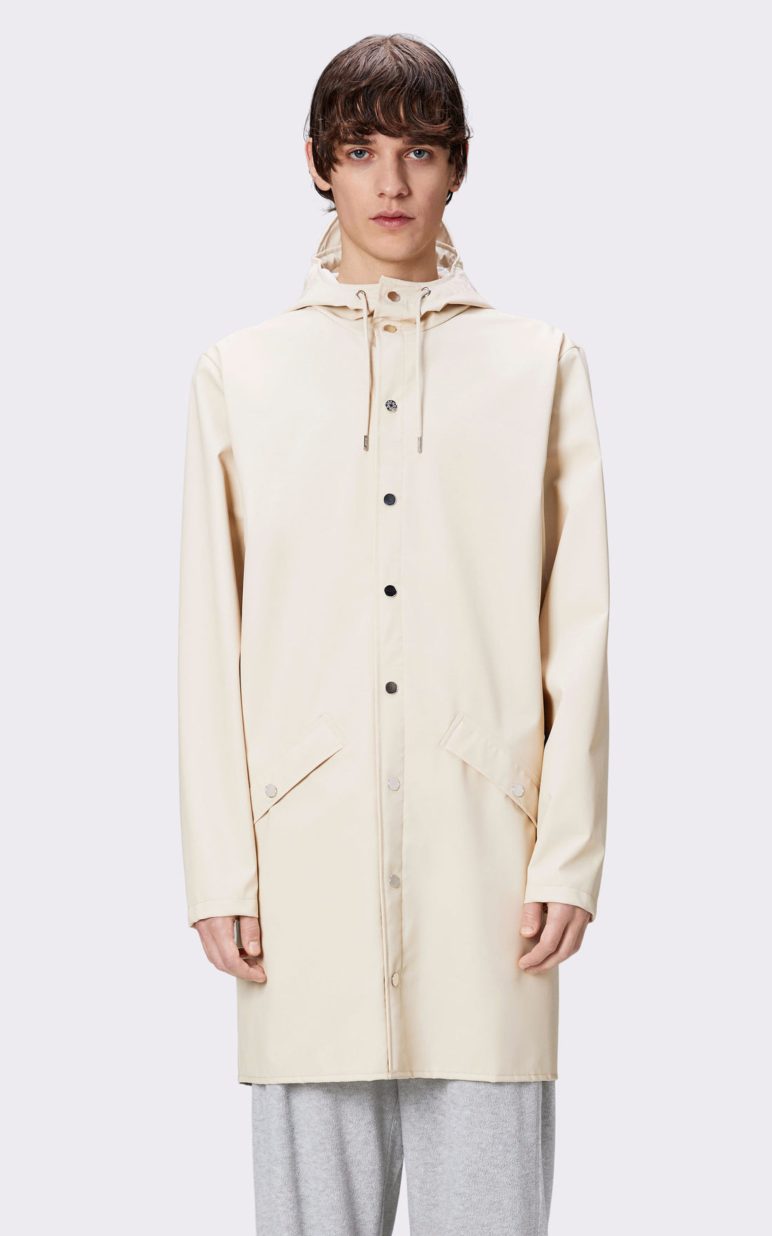 A &quot;12020 JACKET&quot; Beige Rains 3/4 Mixte opened photo