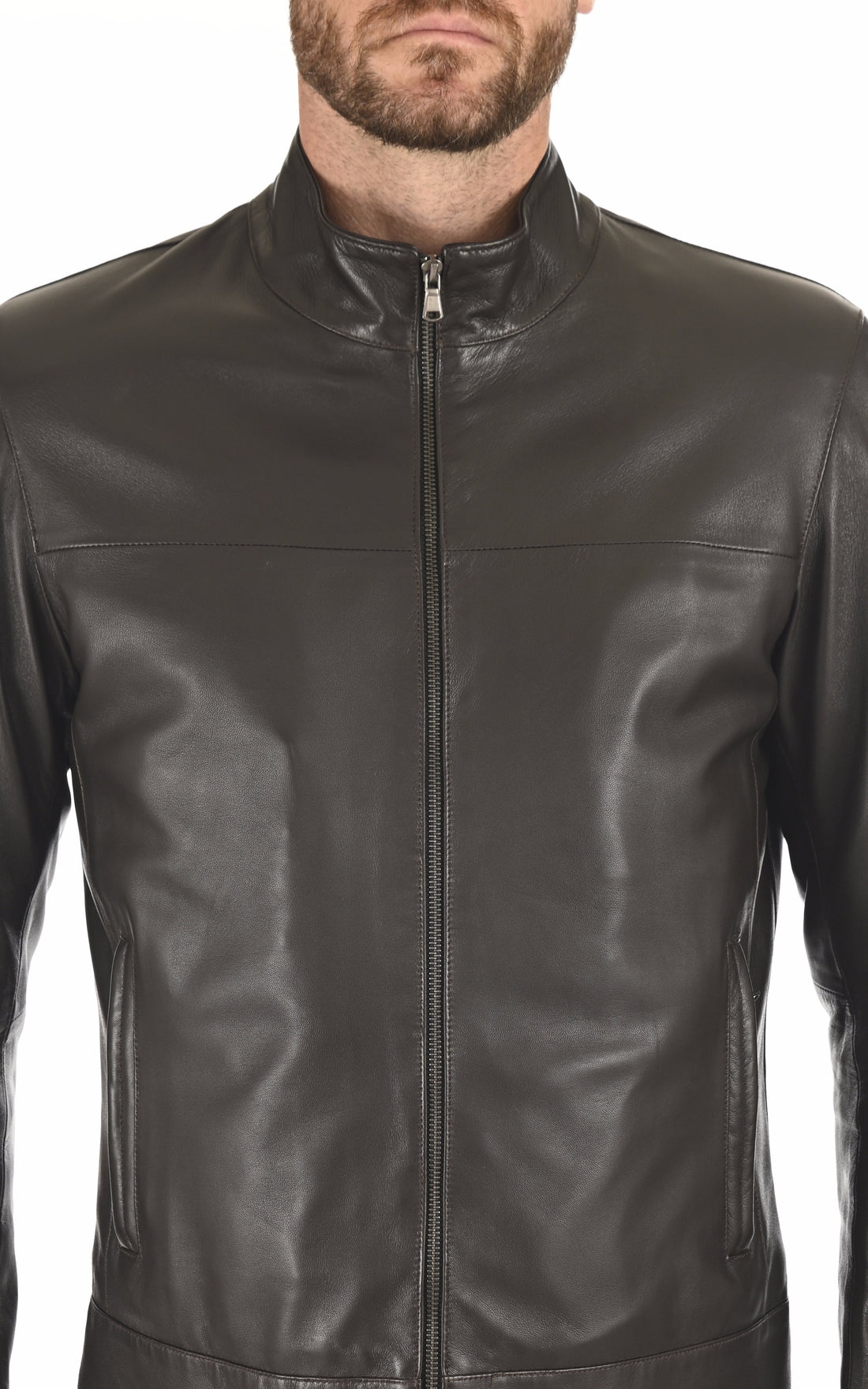A &quot;MILOS&quot; Marron La Canadienne Blouson Homme opened photo