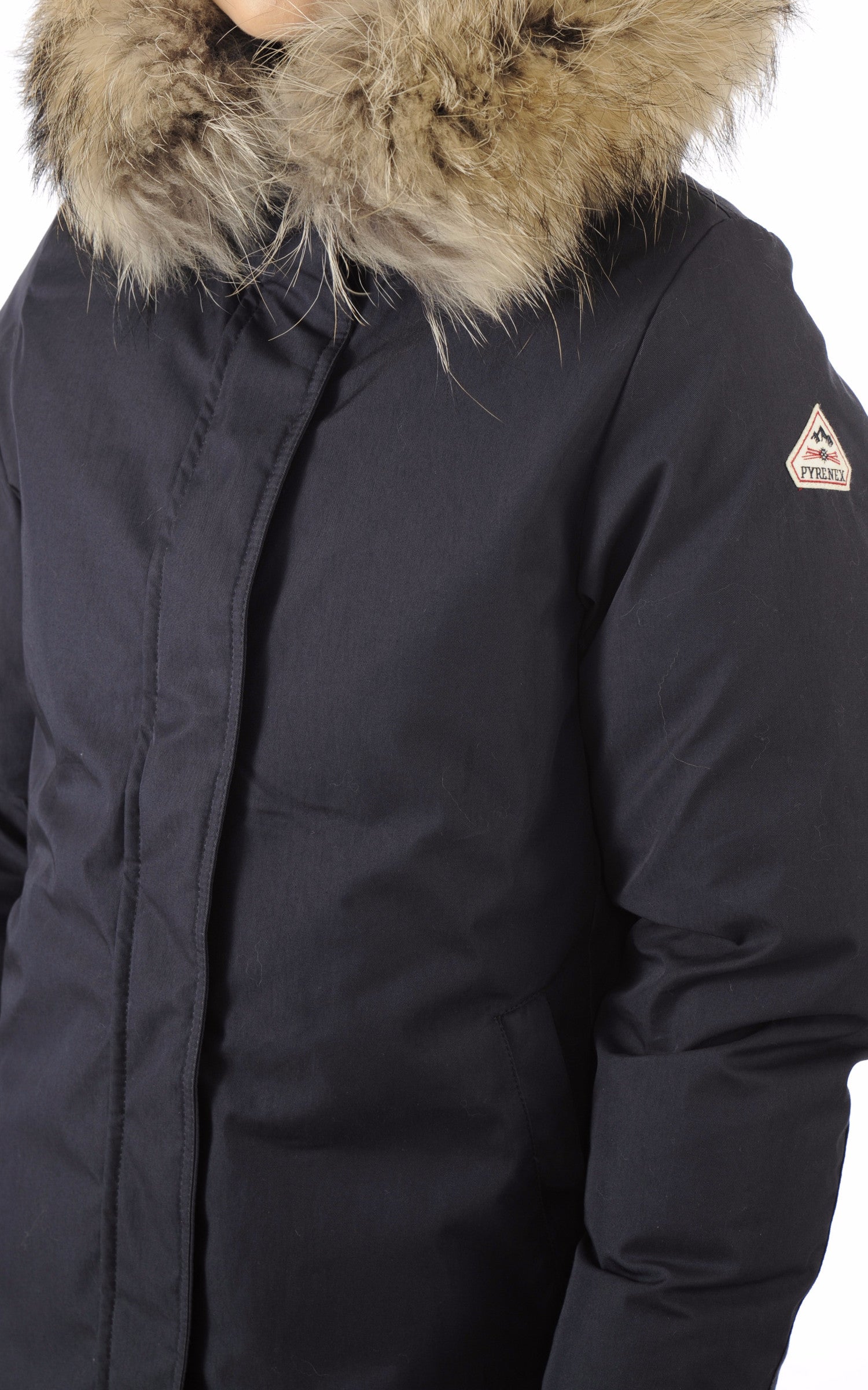A &quot;BORDEAUX FUR&quot; Amiral Pyrenex Ves Doudoune Femme details photo 5