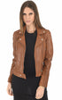 A "PANILA 102100" Cognac Rose Garden Blouson Femme opened photo