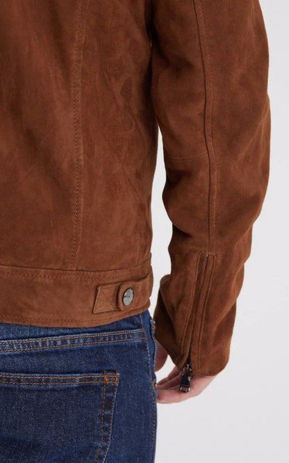 A &quot;DELF 102569&quot; Tobacco Daytona 73 Blouson Homme details photo