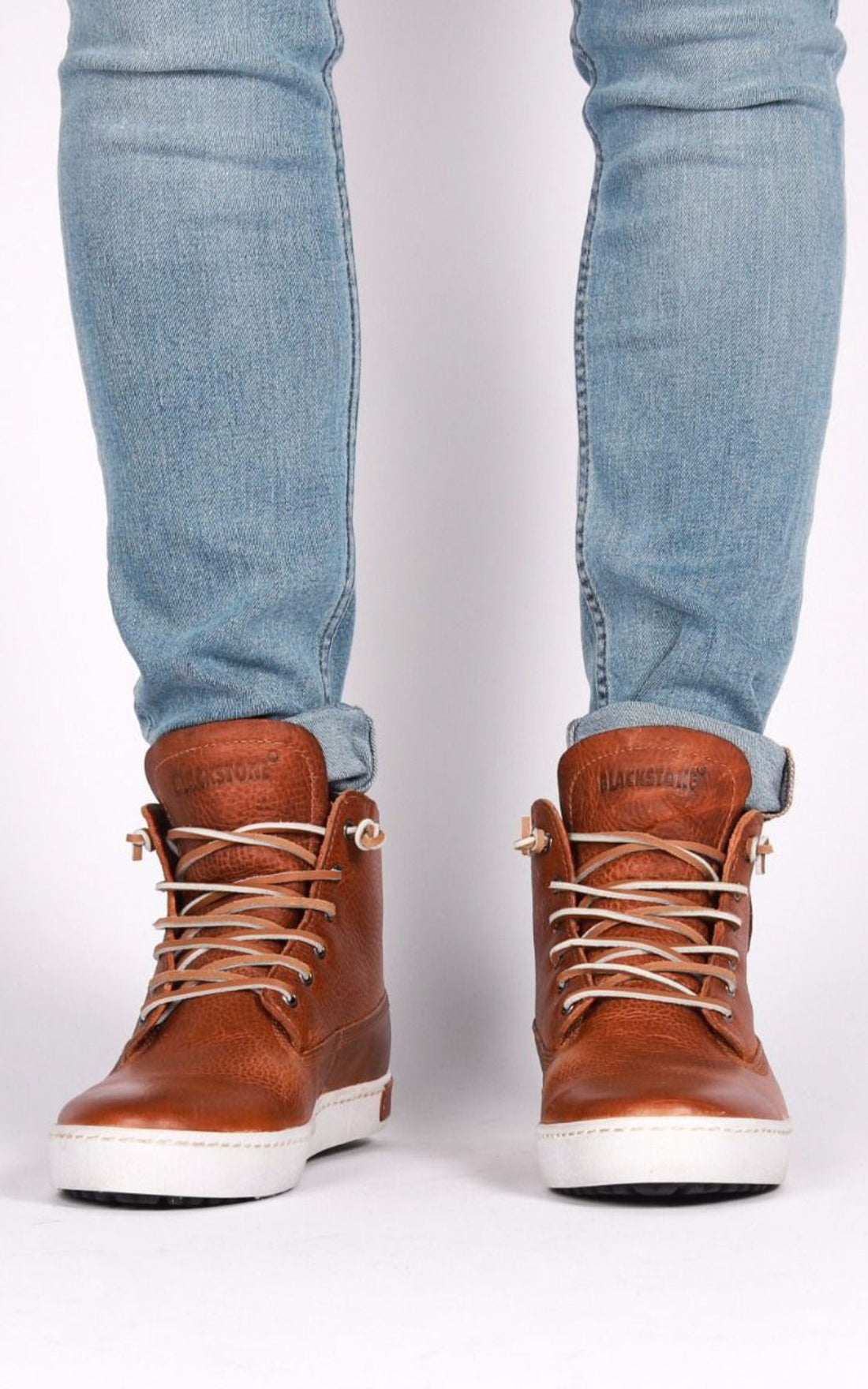 A &quot;GM06&quot; Cognac Blackstone Baskets Homme closed photo