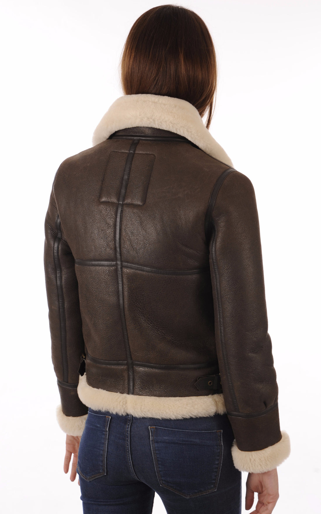 A &quot;LCW1257&quot; Marron Schott Bombardier Femme opened photo