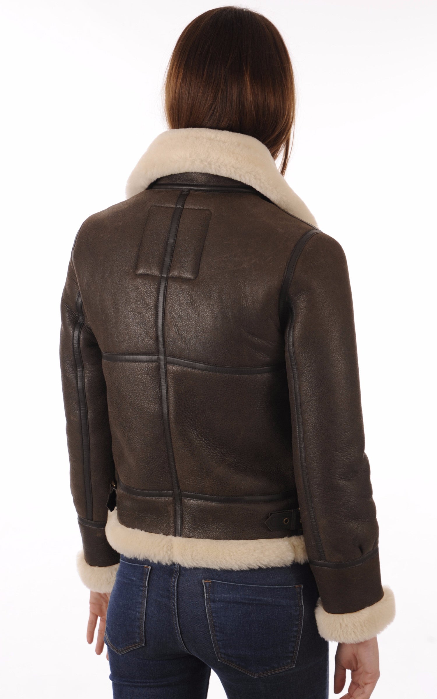 A &quot;LCW1257&quot; Marron Schott Bombardier Femme back photo
