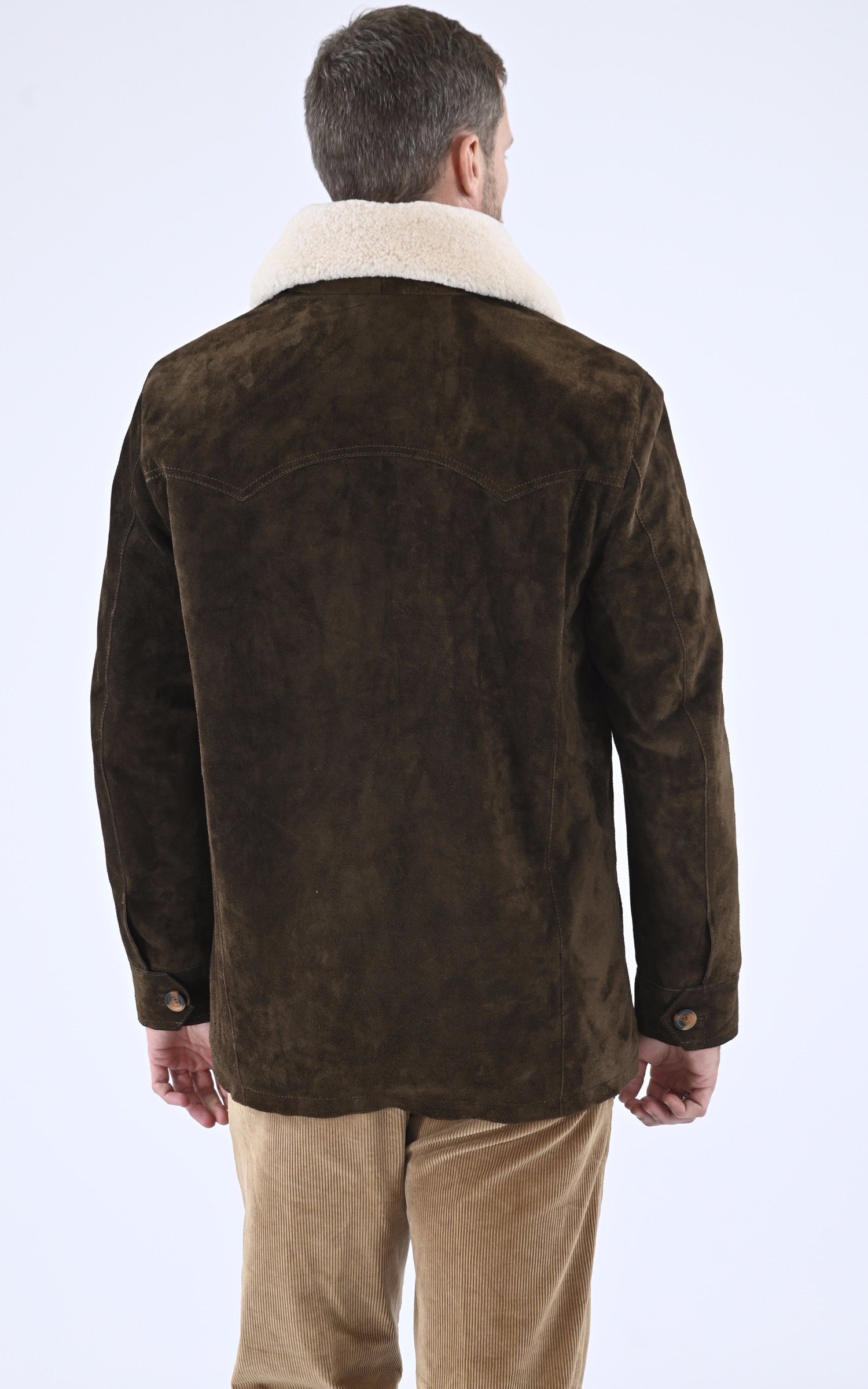 A &quot;CARAVAN 103682&quot; Marron Iron&amp;Resin Veste Homme back photo