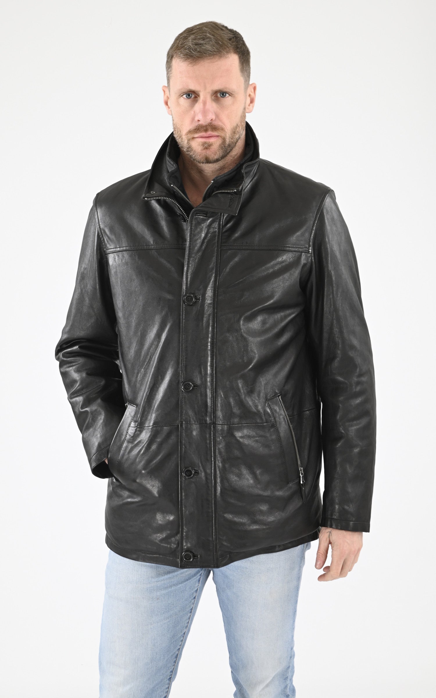 A &quot;MOOSE 102872&quot; Noir Daytona 73 3/4 Homme closed photo 2
