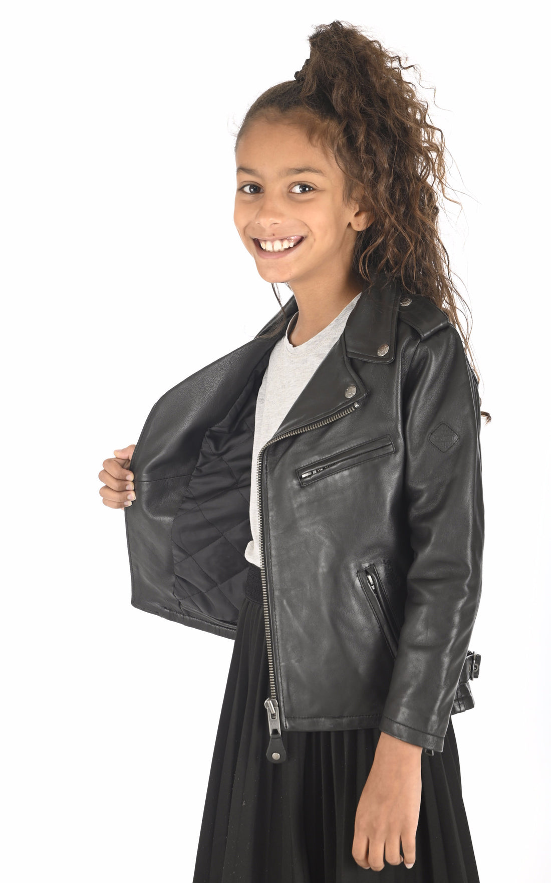 A &quot;LC MARLONB&quot; Noir Schott Perfecto Enfant closed photo