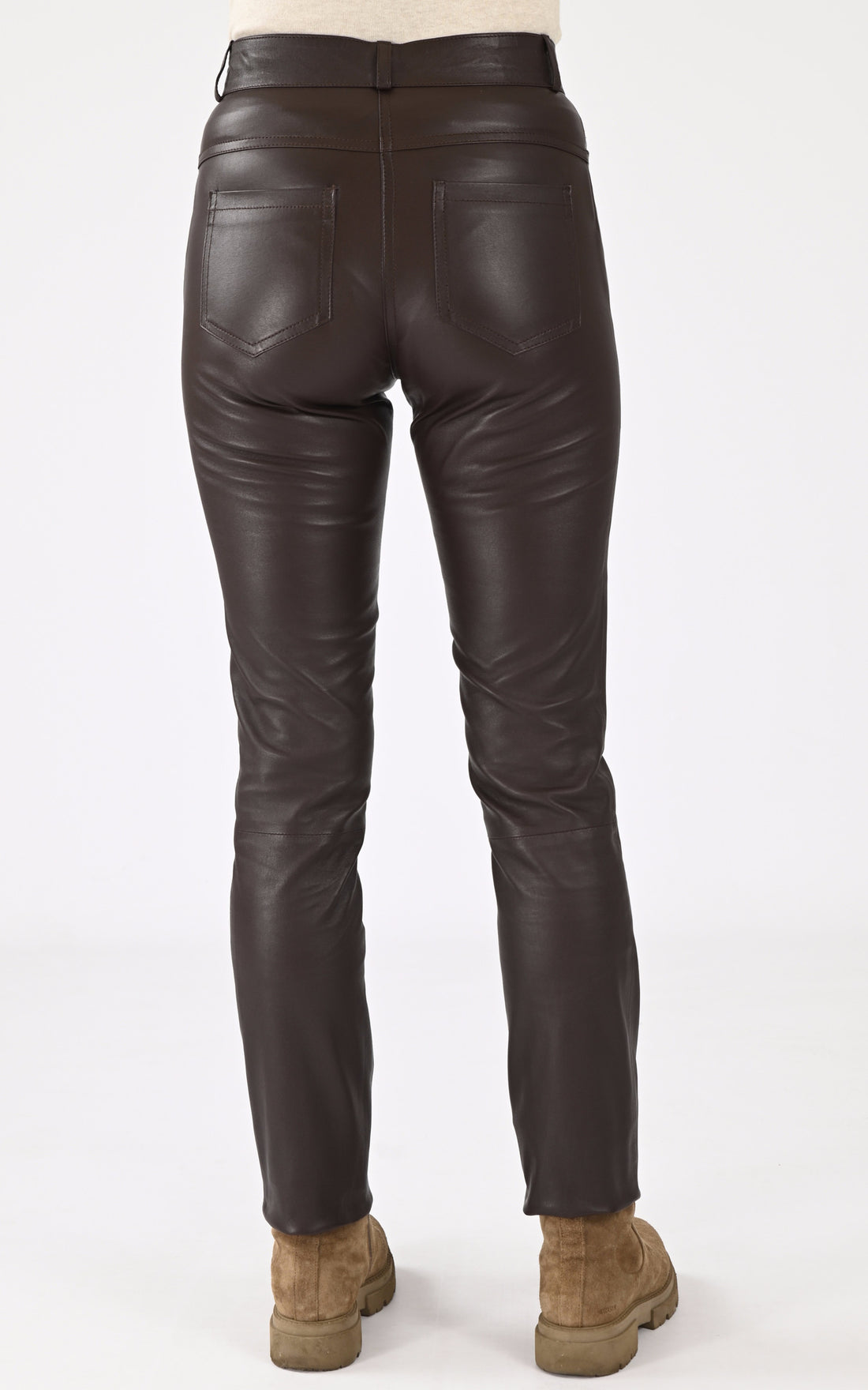 A &quot;JEAN&quot; Chocolat La Canadienne Pantalon Femme opened photo