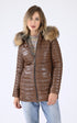 A "POPPING 62592" Cognac Oakwood Ves Doudoune Femme closed photo