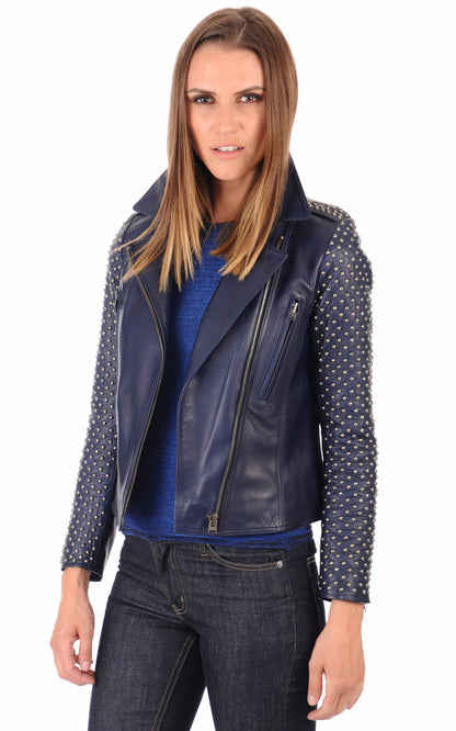 A &quot;LESLA CLOUX FF&quot; Marine La Canadienne Blouson Femme opened photo