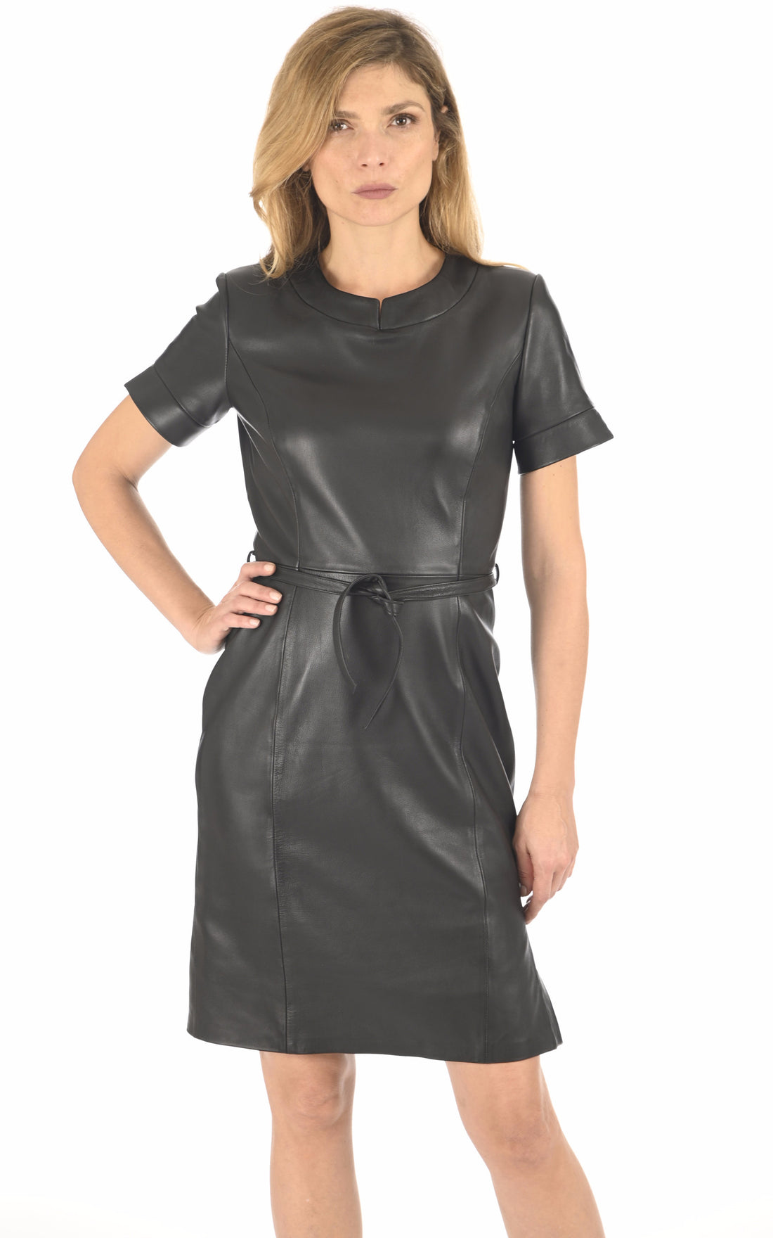 A &quot;ESTELLE&quot; Noir Pellessimo Robe Femme opened photo