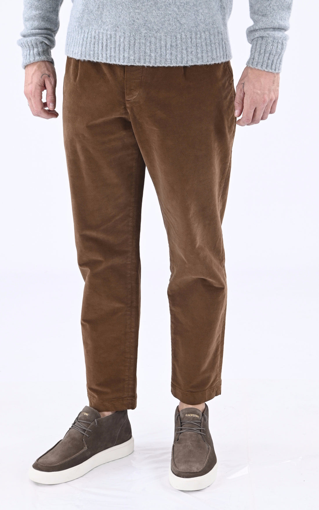 A &quot;FRANCOIS VELOURS P026TI120&quot; Marron Maison Standards Pantalon Homme opened photo