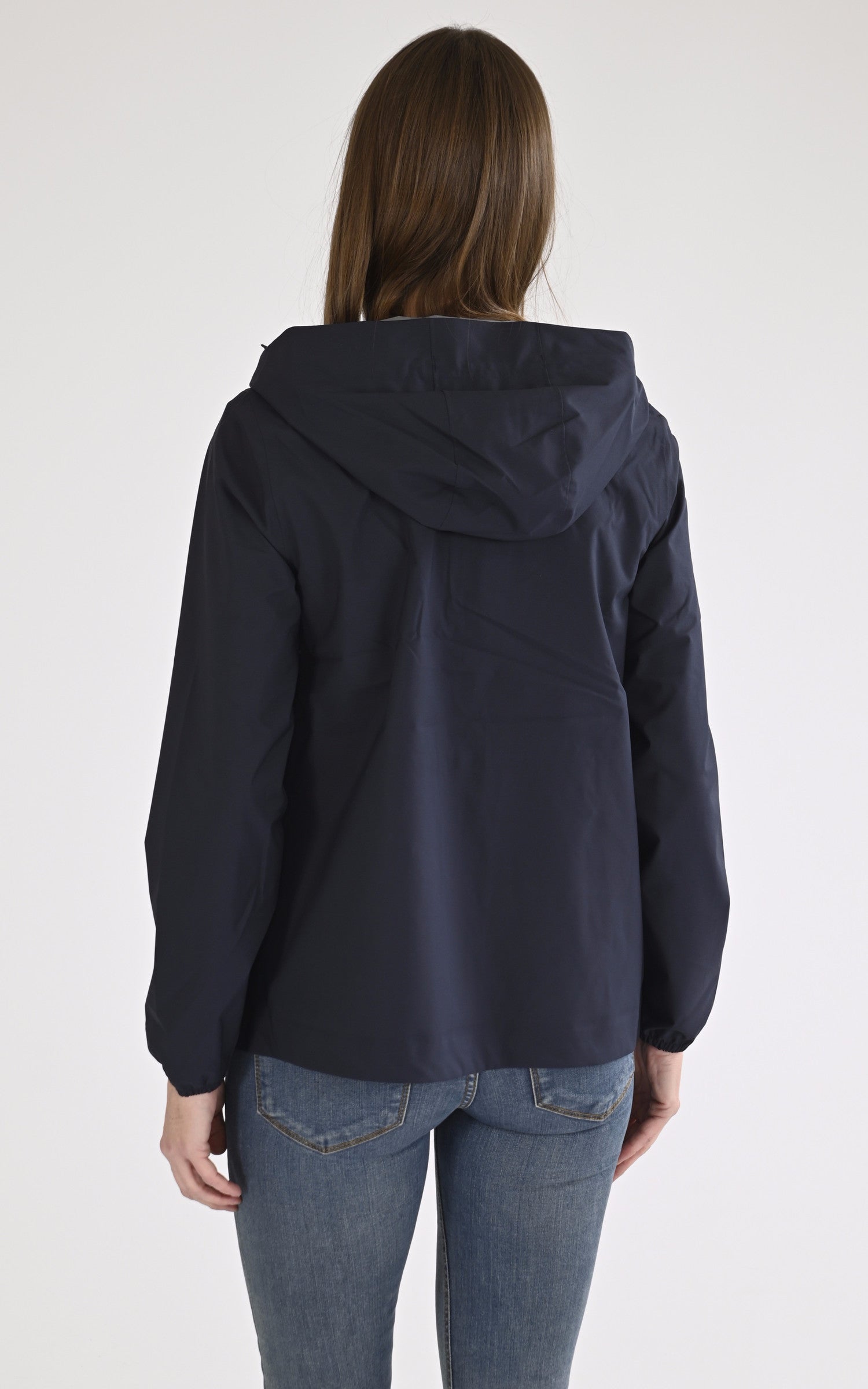 A &quot;MARGUERITE STRE DOT K31382W&quot; Bleu Marine K-Way Blouson Femme back photo 4
