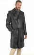 A "GEORGES" Noir La Canadienne Manteau Homme closed photo